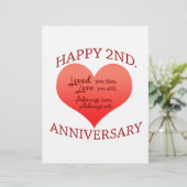 Papier Joyeux 2e. Anniversaire (Debout devant)