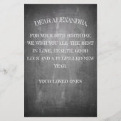 Papier Joyeux anniversaire - 50 ans et fabuleux (Dos)