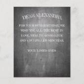 Papier Joyeux anniversaire - 50 ans et fabuleux (Dos)