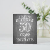 Papier Joyeux Anniversaire - 50 Ans & Fabuleux (Debout devant)
