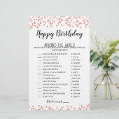 Papier Joyeux anniversaire dans le monde Jeu d'anniversai (Debout devant)