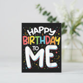 Papier Joyeux Anniversaire Pour Moi Drôle Anniversaire Fê (Debout devant)