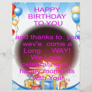 Papier Joyeux anniversaire pour vous