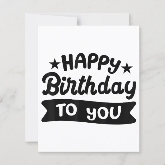 Papier Joyeux anniversaire pour vous (Devant)