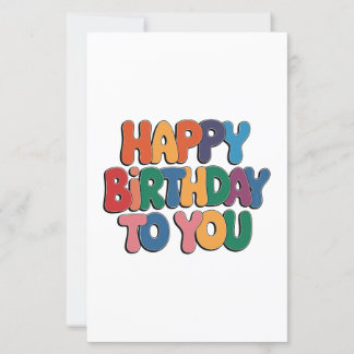 Papier Joyeux anniversaire rétro