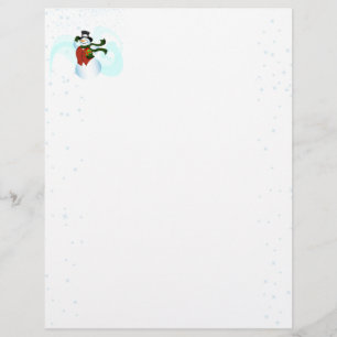 Papier Joyeux bonhomme de neige