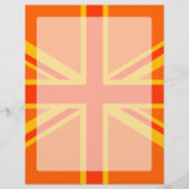 Papier Joyeux drapeau britannique Union Jack orange (Devant)