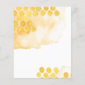 Papier Joyeux Jour d'Abeille Première Invitation Annivers (Dos)