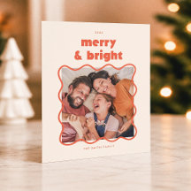Joyeux & Lumineux Cadre Ondulé Budget Photo Noël