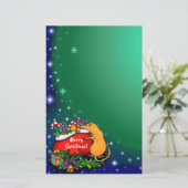 Papier Joyeux Noël avec Rat Prince (Debout devant)