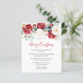 Papier Joyeux Noël Budget Noël Fête Invitation (Debout devant)