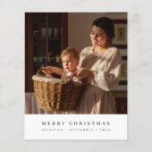 Papier Joyeux Noël minime vacances photo budget (Devant)