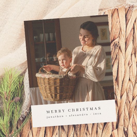 Papier Joyeux Noël minime vacances photo budget