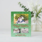 Papier Joyeux Noël Parties scintillant étincelante Budget (Debout devant)