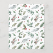 Papier Joyeux Noël Sage Vert 6 Photos Budget (Dos)