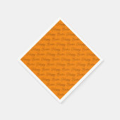 Papier Joyeux Pâques écriture Brown sur serviette en papi (Coin)