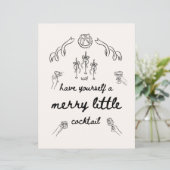 Papier Joyeux Petit Cocktail Bar À Boire Signal (Debout devant)