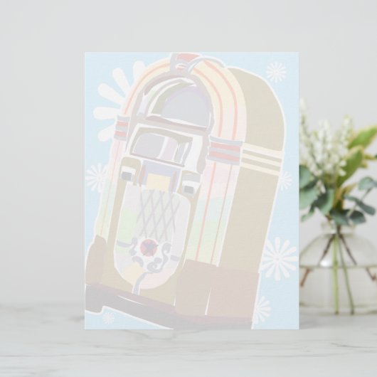 Papier Jukebox Fané (Debout devant)