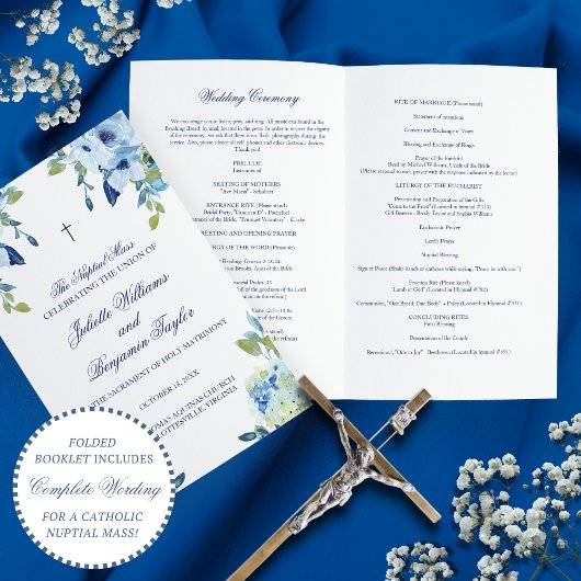 Papier Juliette Catholique Mariage Cérémonie de Messe Pro
