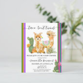 Papier Jumeaux Baby Shower Fiesta Taco de LLama (Debout devant)