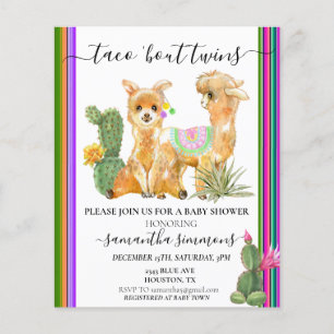 Papier Jumeaux Baby Shower Fiesta Taco de LLama