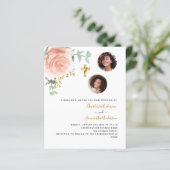 Papier Jumeaux filles budget photo Confirmation d'invitat (Debout devant)