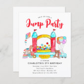 Papier JUMP PARTY Budget Maison Gonflable Trampoline Anni (Devant / Derrière)