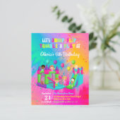 Papier Jump Trampoline Bounce House Enfant Invitation d'a (Debout devant)