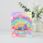 Papier Jump Trampoline Invitation à la fête d'anniversair (Debout devant)