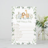 Papier Jungle Animaux bien souhaits pour le jeu de Baby s (Debout devant)