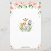 Papier Jungle Animaux Floral Qui Connaît Papa Meilleur Je (Dos)