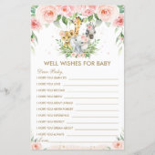 Papier Jungle Animaux Floral Wives for Baby Card (Devant)