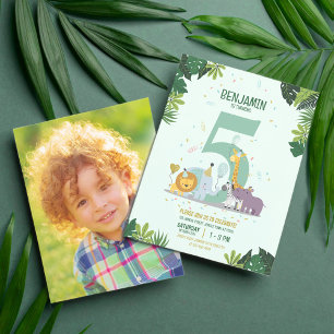Papier Jungle Safari Animaux Budget Photo Anniversaire In