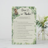 Papier Jungle Safari Animaux La verdure au-dessus ou en-d (Debout devant)