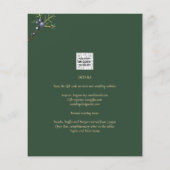 Papier Juniper Green Faire-part de mariage moderne (Dos)