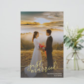 Papier Juste marié Gold Mariage photo complète (Debout devant)