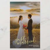 Papier Juste marié Gold Mariage photo complète (Devant)