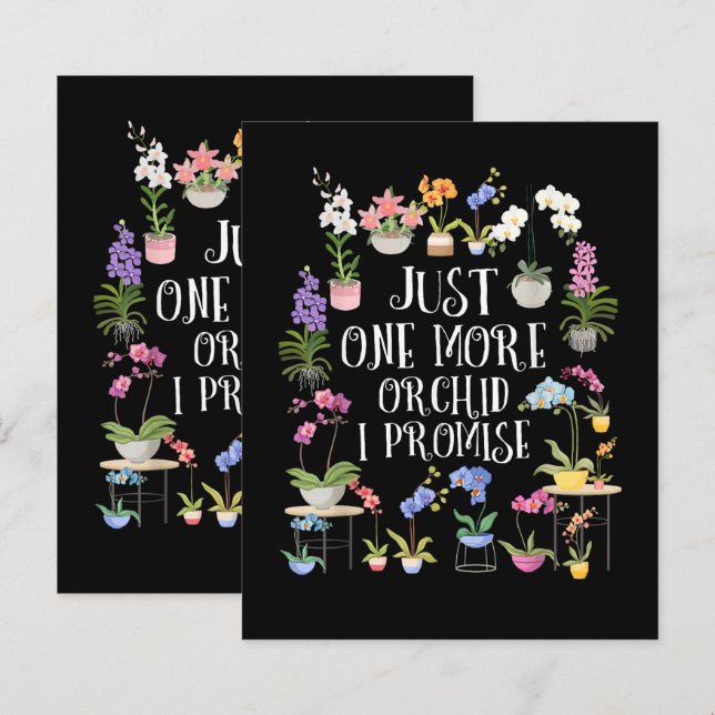 Papier Juste une autre orchidée, je promets (Devant / Derrière)