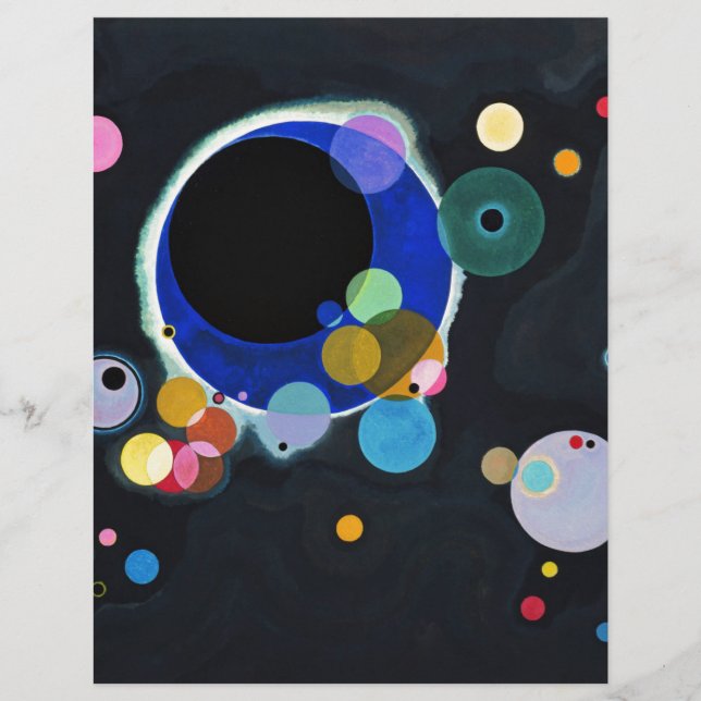 Papier Kandinsky Plusieurs Cercles Artwork (Devant)