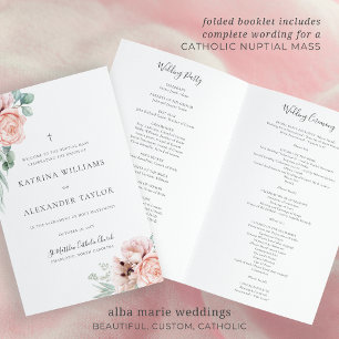 Papier Katrina Catholique Mariage Cérémonie de Messe Prog