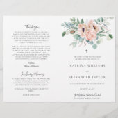 Papier Katrina Catholique Mariage Cérémonie de Messe Prog (Devant)