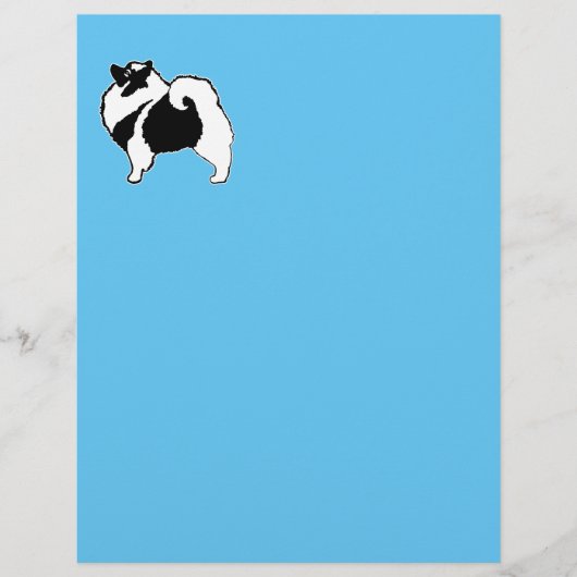 Papier Keeshond Graphics - Cute Original Chig Art (Devant)