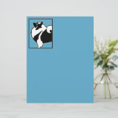 Papier Keeshond Graphics  - Dessin Original et Mignon de  (Debout devant)
