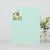 Papier Keeshony in Tulips Peinture mignonne Original Chie (Debout devant)