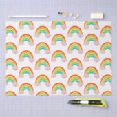 papier knippen regenboog en wolken (Craft)