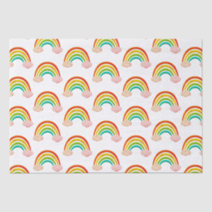  papier knippen regenboog en wolken