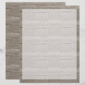 Papier Knit en patchwork en panier par Shirley Taylor (Devant / Derrière)