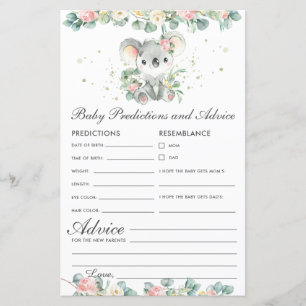 Papier Koala Floral Greenery Prédictions et conseils pour