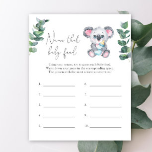 Papier Koala ours - Nom de ce bébé Jeu de douche alimenta