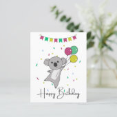 Papier Koala Vous Souhaite Un Joyeux Anniversaire Koalas (Debout devant)